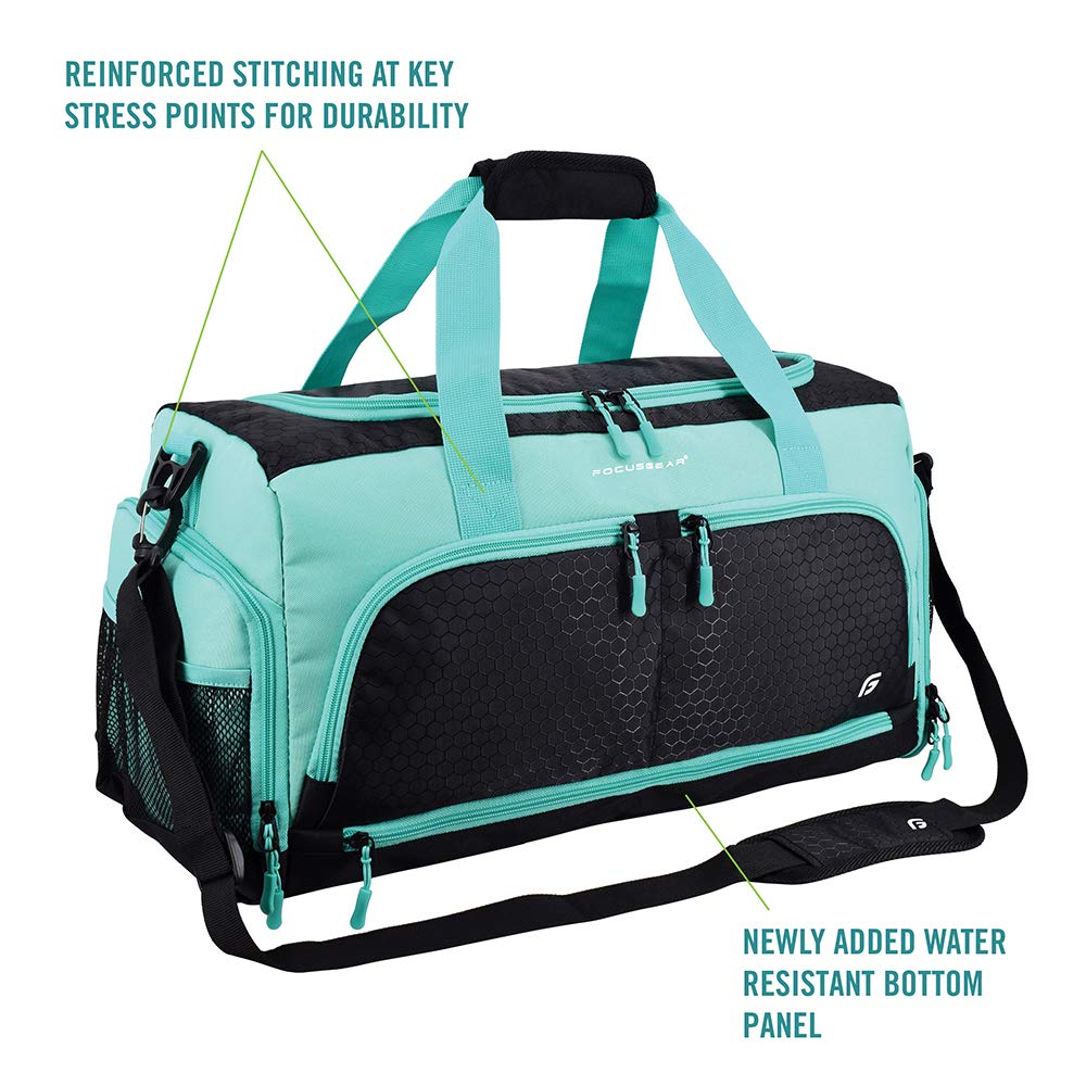 Ultimate Gym Bag 2.0: The Durable Crowdsource Designed Duffel Bag with 10 Optimal Compartments Including Water Resistant Pouch