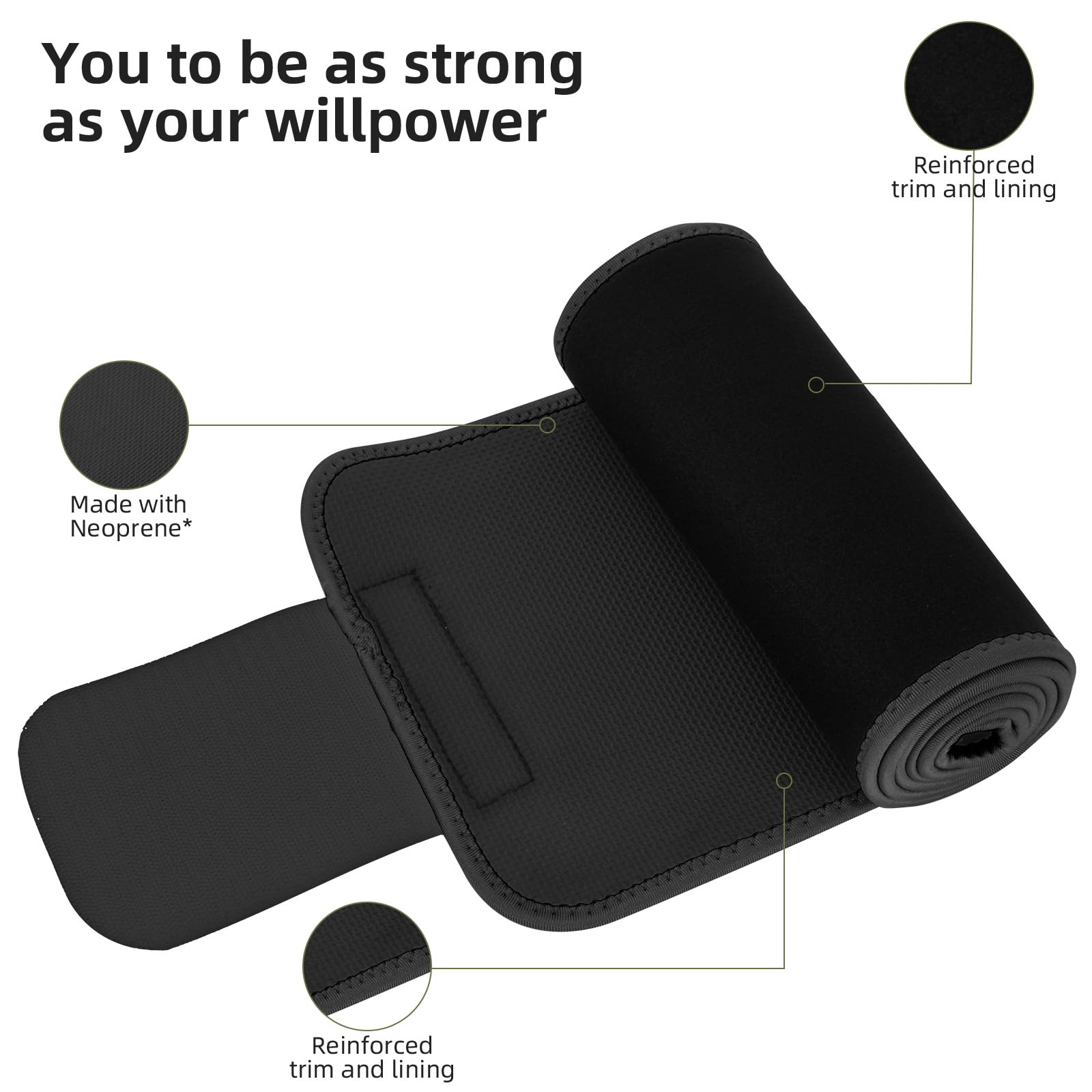 ZPP Waist Trainer for Women and Men, Neoprene Sweat Band Waist Trimmer Belt Slimming Stomach Wrap for Workout