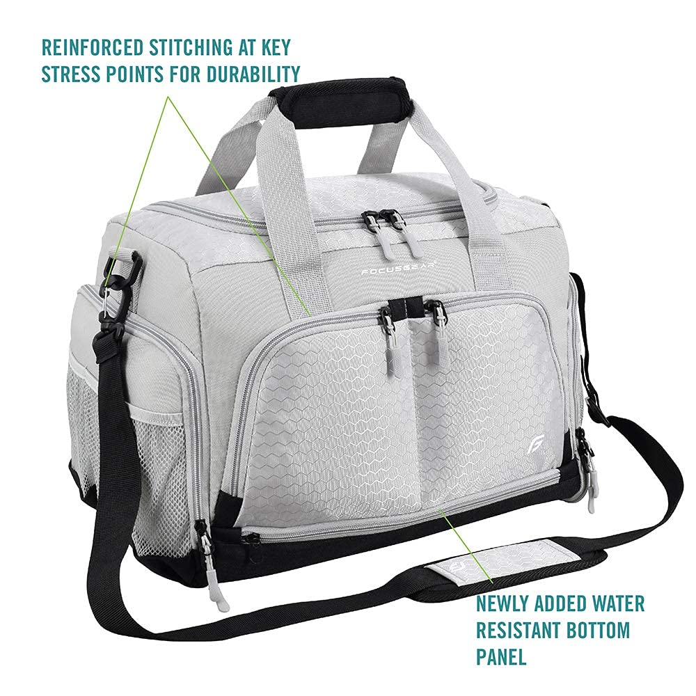 Ultimate Gym Bag 2.0: The Durable Crowdsource Designed Duffel Bag with 10 Optimal Compartments Including Water Resistant Pouch