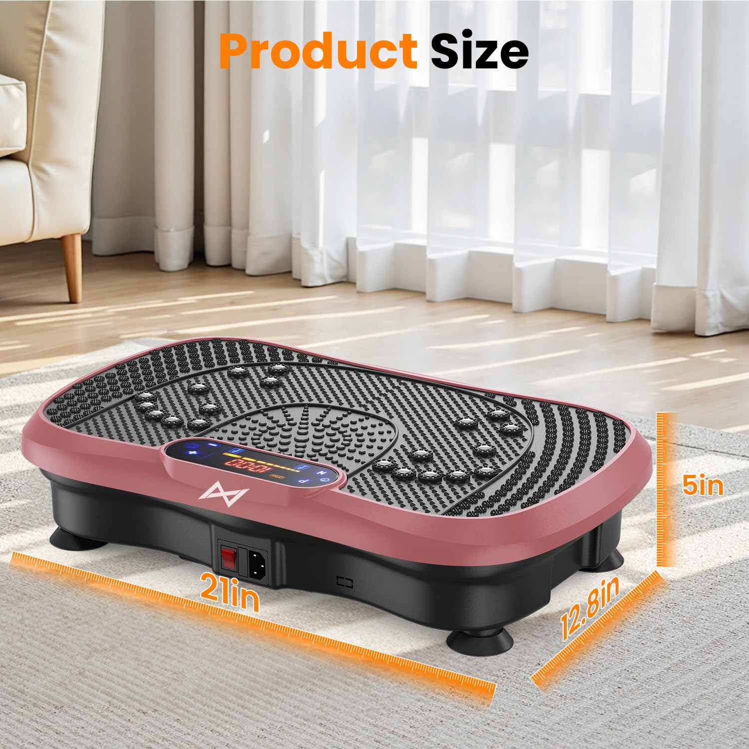 AXV Vibration Plate Fitness Platform Exercise Machine Vibrating Shaking Full Body Shaker Workout Vibrate Stand Shake Board Sport for Weight Loss Fat Burner for Gym Home Office