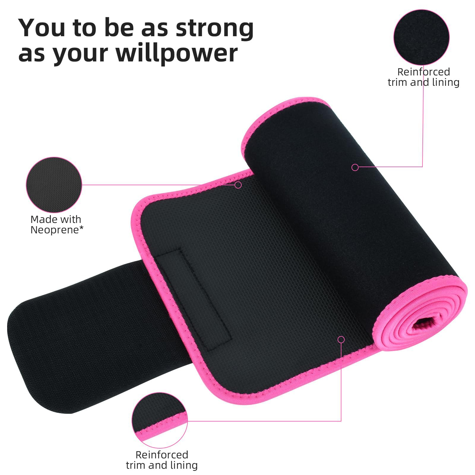 ZPP Waist Trainer for Women and Men, Neoprene Sweat Band Waist Trimmer Belt Slimming Stomach Wrap for Workout