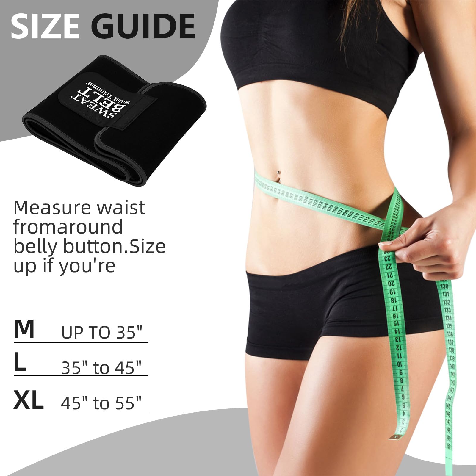 ZPP Waist Trainer for Women and Men, Neoprene Sweat Band Waist Trimmer Belt Slimming Stomach Wrap for Workout