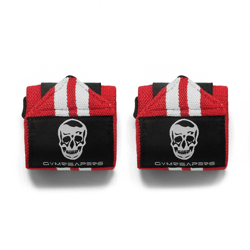 Gymreapers Weightlifting Wrist Wraps (IPF Approved) Professional Quality Wrist Support with Heavy Duty Thumb Loop - Best Wrap for Powerlifting Competition, Strength Training, Bodybuilding