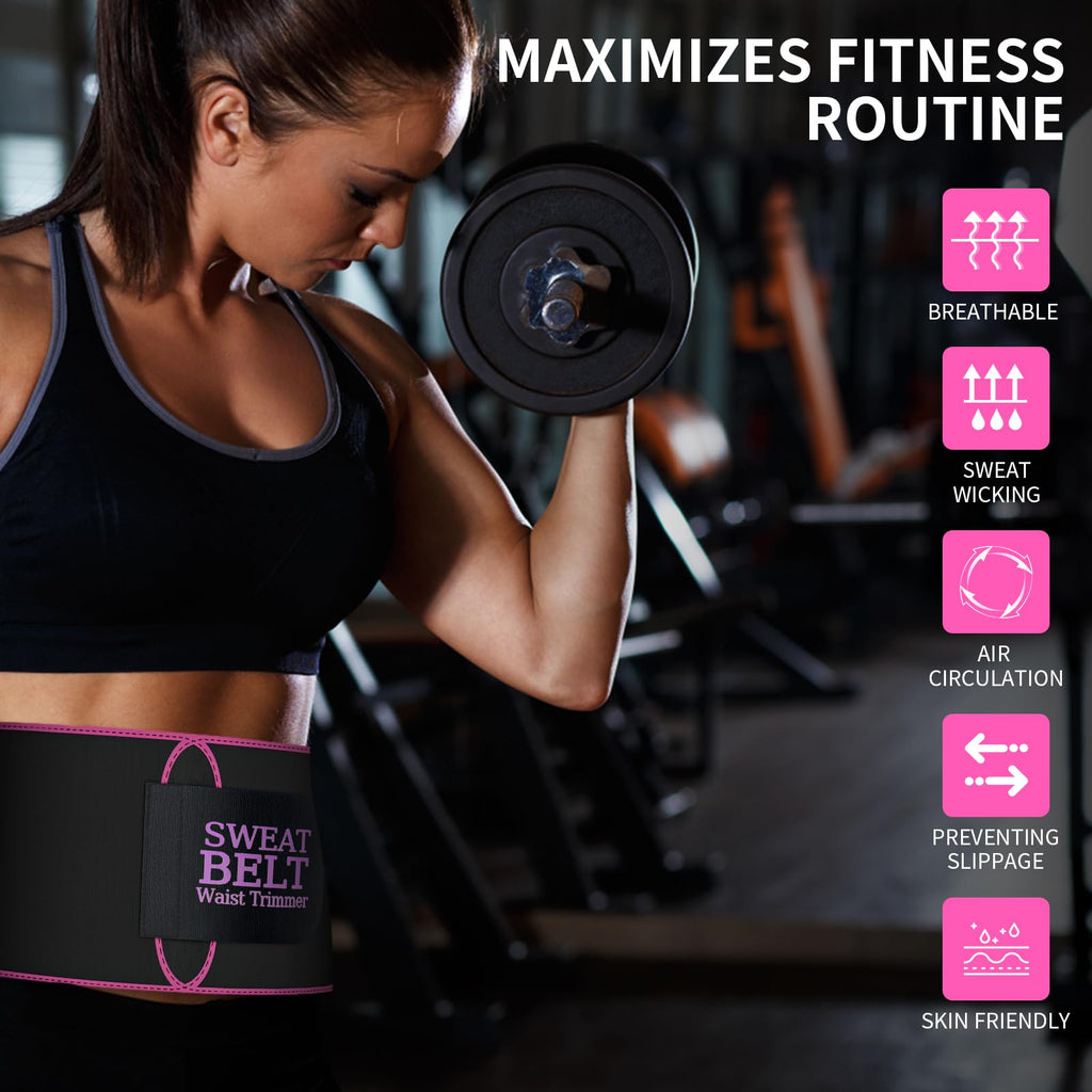 ZPP Waist Trainer for Women and Men, Neoprene Sweat Band Waist Trimmer Belt Slimming Stomach Wrap for Workout