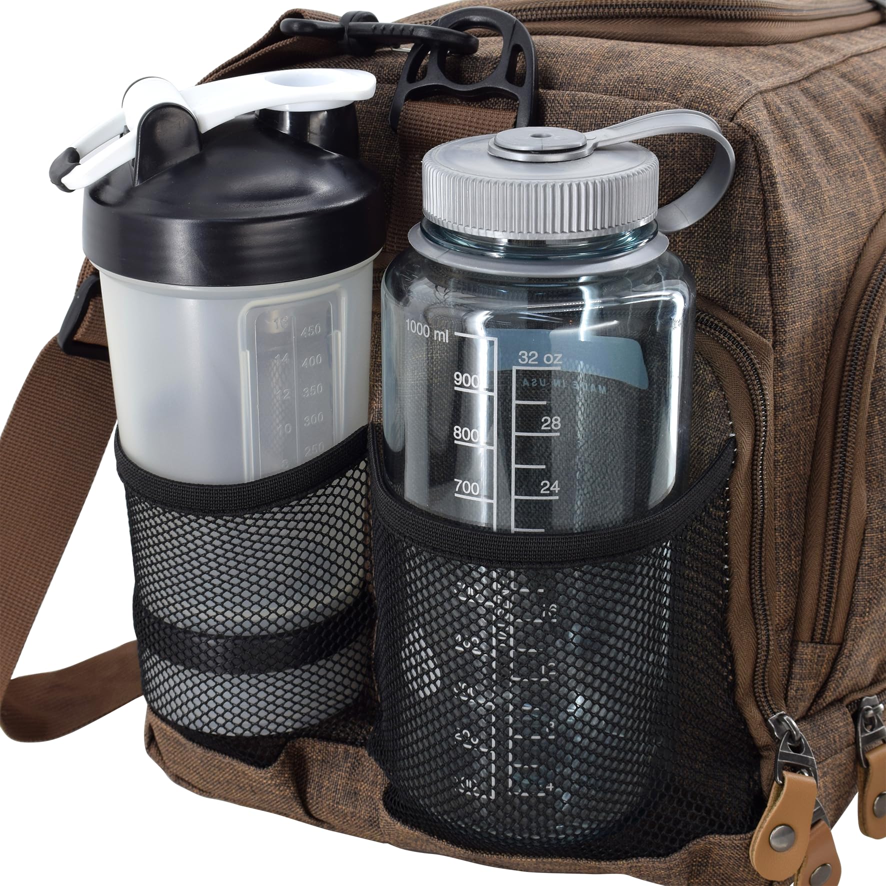 Ultimate Gym Bag 2.0: The Durable Crowdsource Designed Duffel Bag with 10 Optimal Compartments Including Water Resistant Pouch