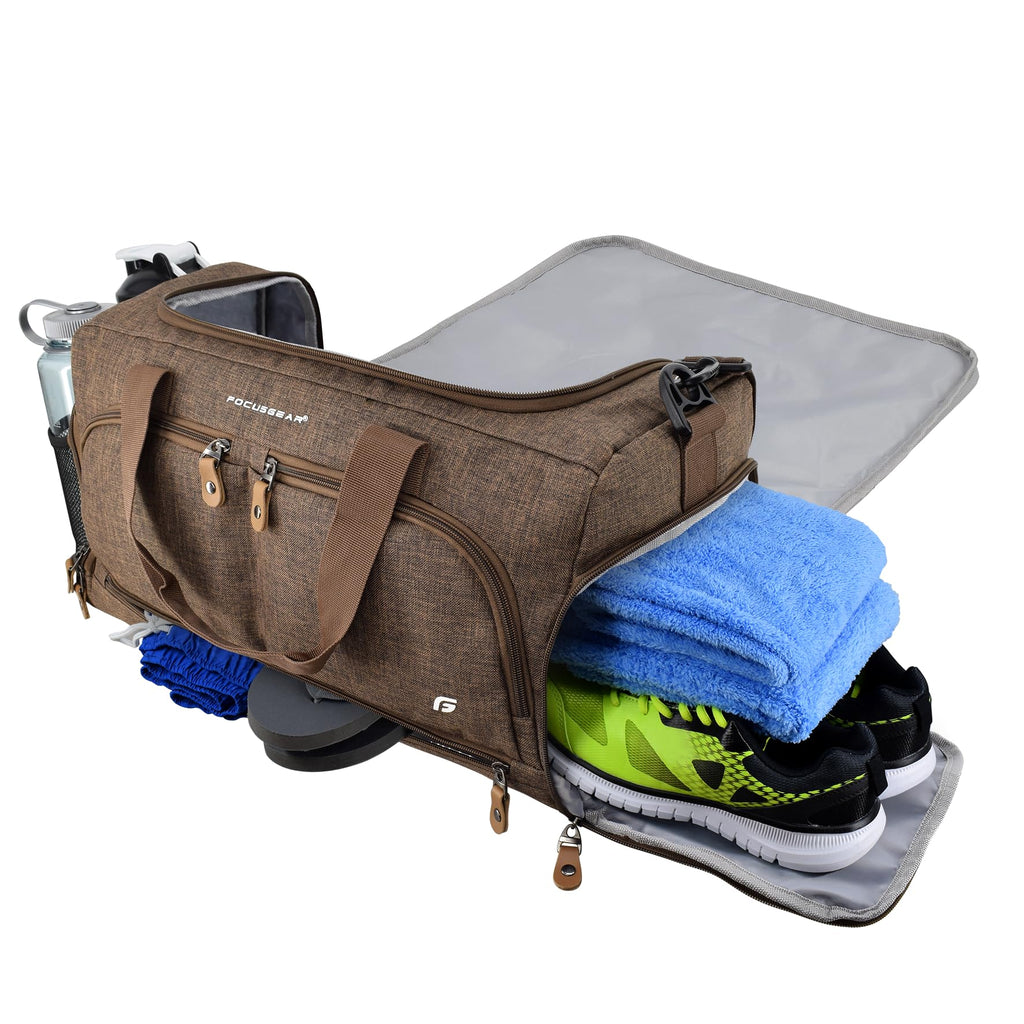 Ultimate Gym Bag 2.0: The Durable Crowdsource Designed Duffel Bag with 10 Optimal Compartments Including Water Resistant Pouch