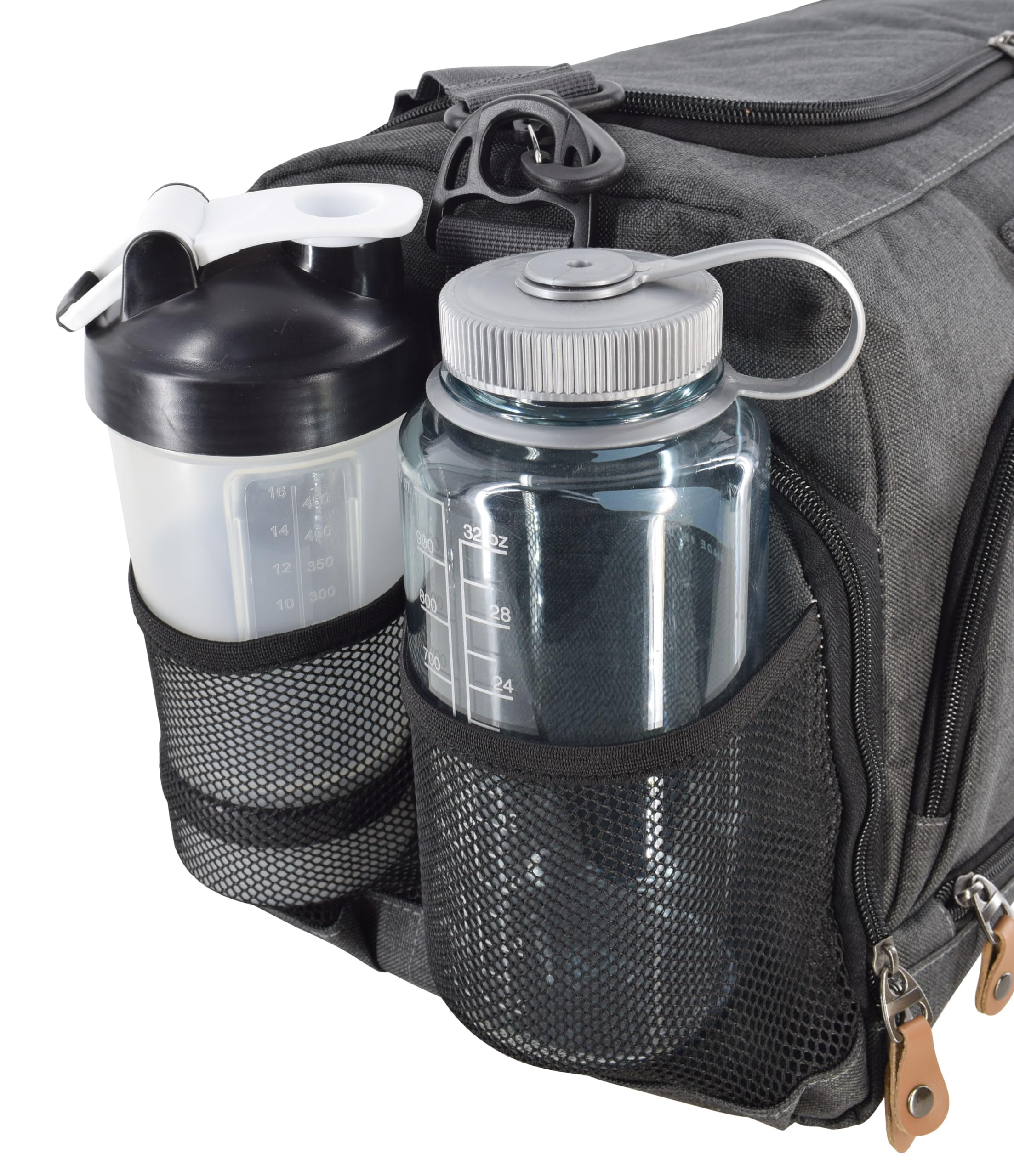 Ultimate Gym Bag 2.0: The Durable Crowdsource Designed Duffel Bag with 10 Optimal Compartments Including Water Resistant Pouch