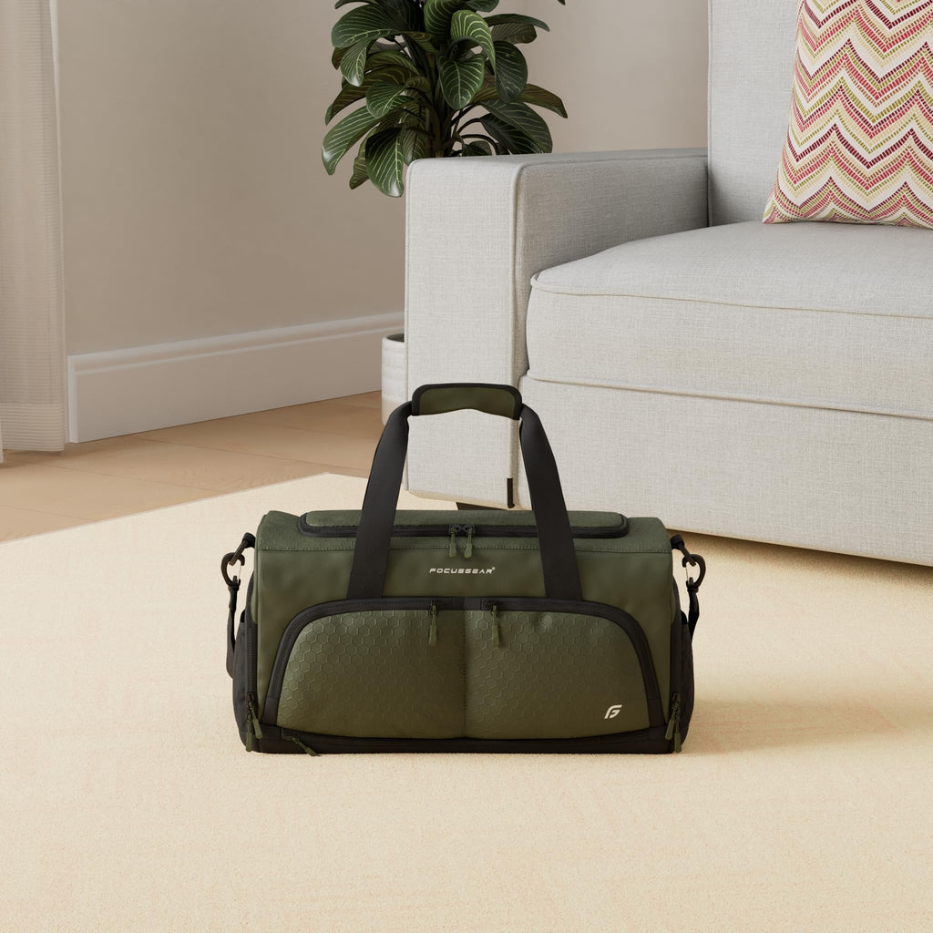 Ultimate Gym Bag 2.0: The Durable Crowdsource Designed Duffel Bag with 10 Optimal Compartments Including Water Resistant Pouch