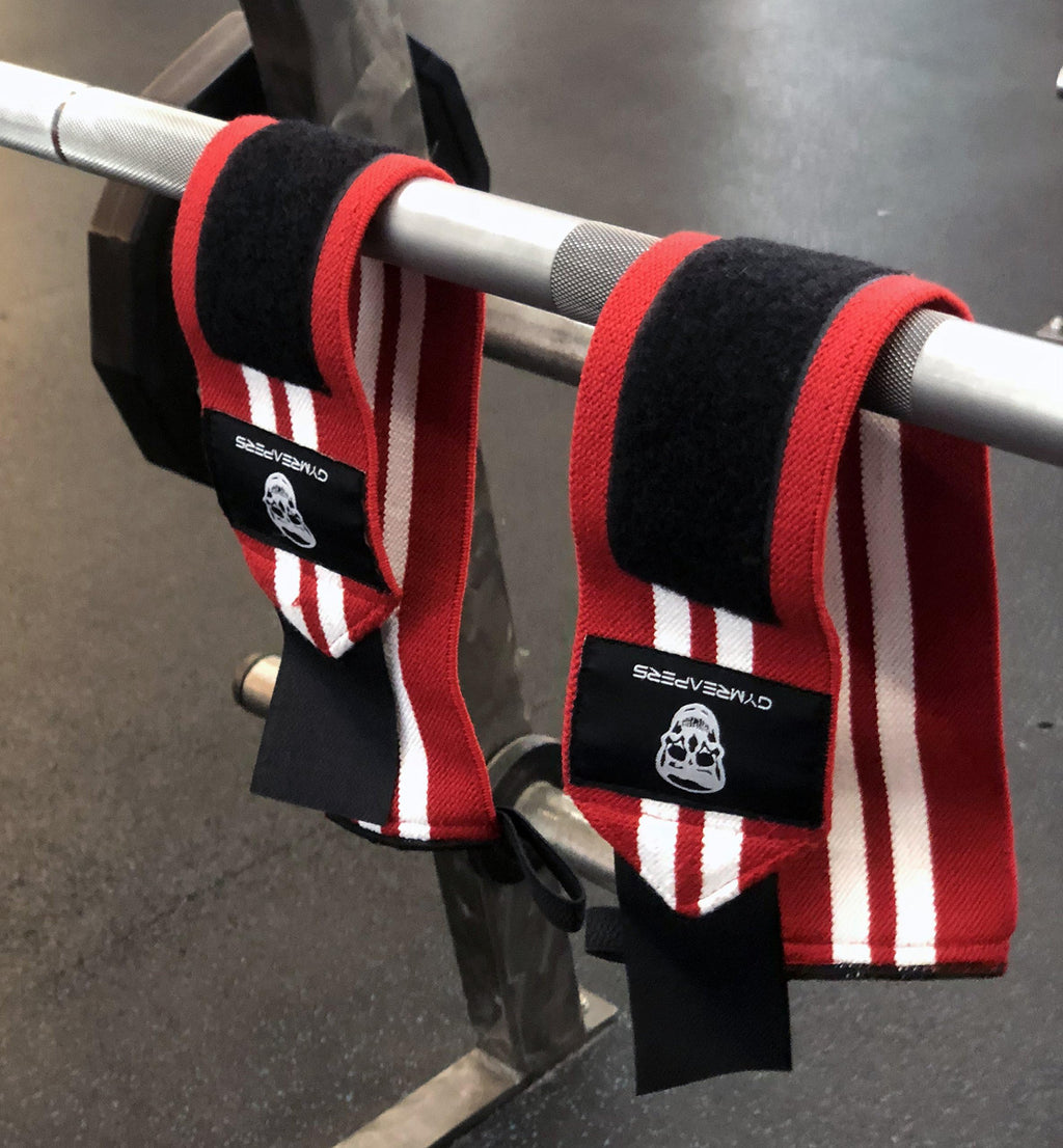 Gymreapers Weightlifting Wrist Wraps (IPF Approved) Professional Quality Wrist Support with Heavy Duty Thumb Loop - Best Wrap for Powerlifting Competition, Strength Training, Bodybuilding